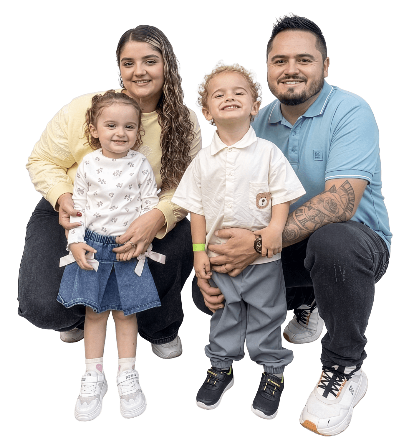 Familia de Iván López - Ángela Ospina, Juan Martín y Susana